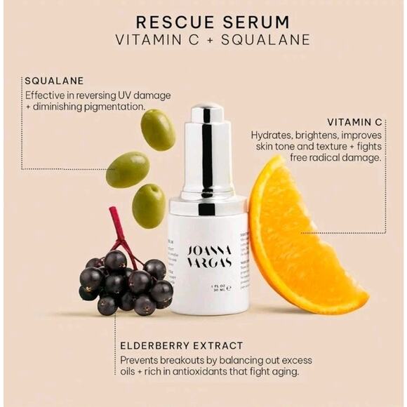 Joanna Vargas Rescue Serum Clarify and Protect 1 oz Retail $150.00 - Picture 6 of 7